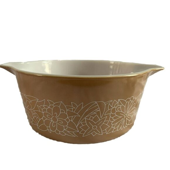 PYREX Woodland 474-B Vintage Casserole Dish 1.5L Cinderella Nesting Baking Dish - Picture 1 of 13